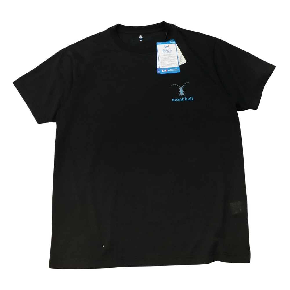 NWT Montbell Black T-Shirt Size M